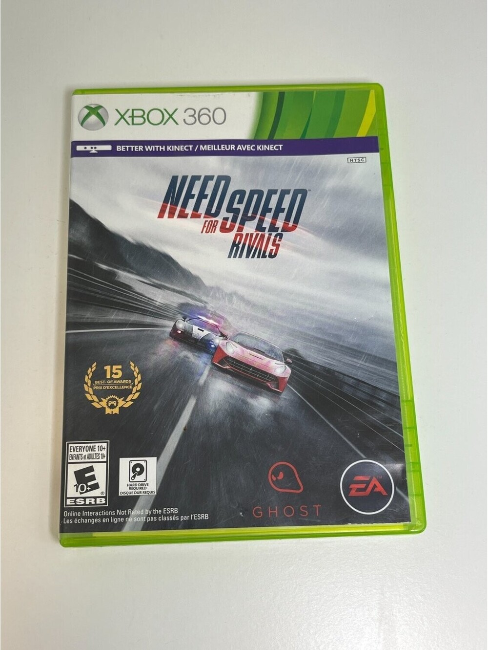 Need for Speed Rivals Microsoft Xbox 360 Video Game EA 2013 in Box green